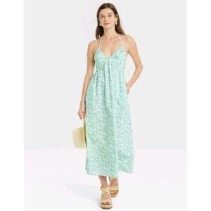 Universal Thread Women's Strapless Bandeau Midi Sweater Slip Dress Large